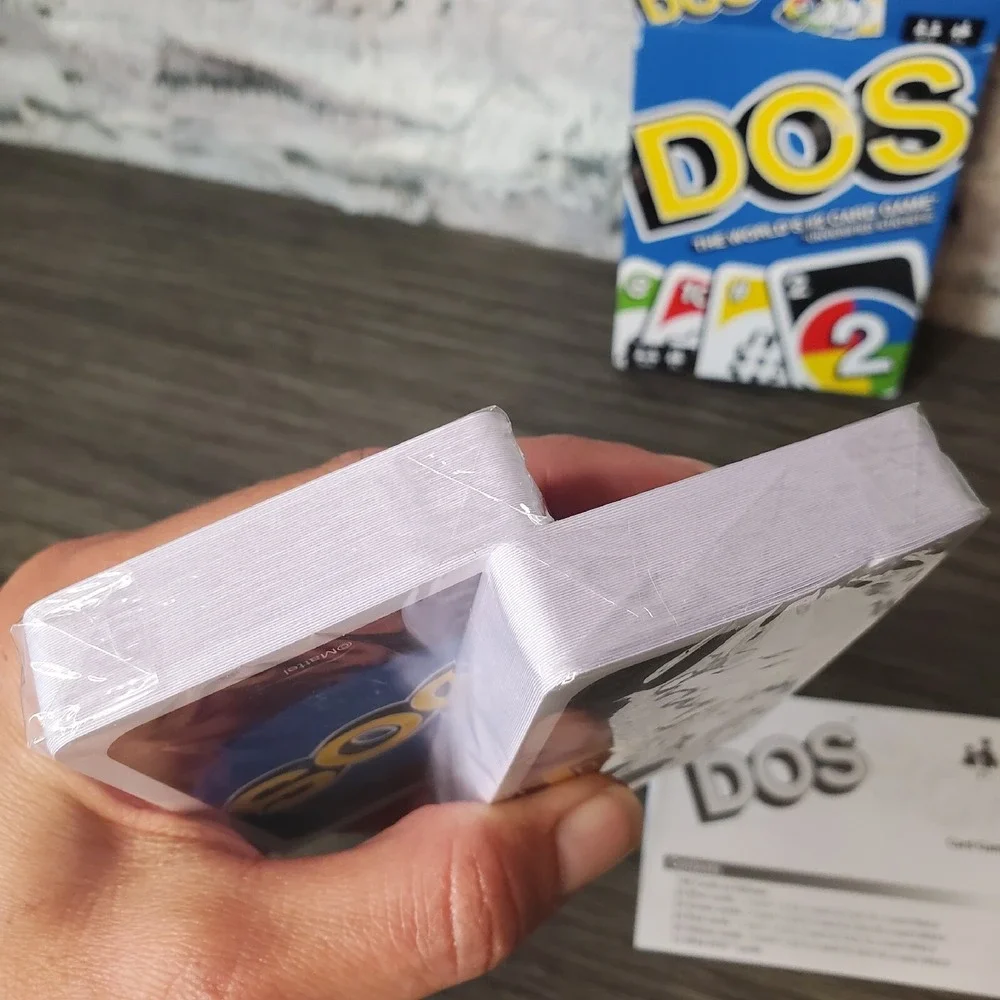 NEW Mattel DOS Card Game from Makers of UNO 2-4 Players Ages 7+,‎ Damaged Box